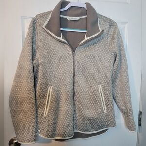 Woolrich Women’s Fleeced Lined Beige & Brown Light Jacket Size M